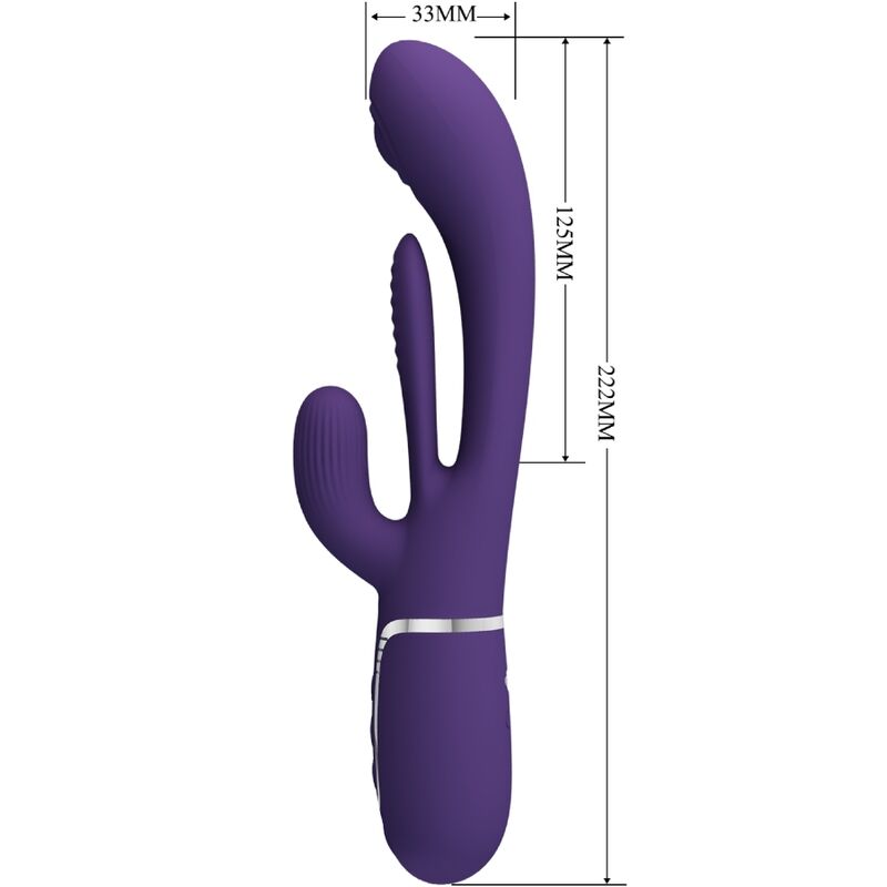 Pretty Love Shania — vibrador rabbit multifunción morado