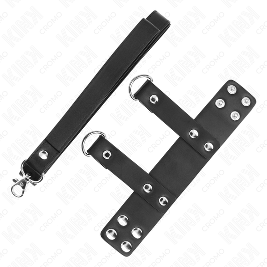KINK — Anillo masculino con correa de polipiel ajustable