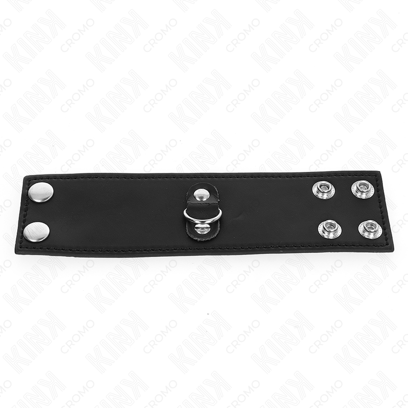 KINK — Anillo masculino de cuero con cierre a presión (18 x 5 cm)