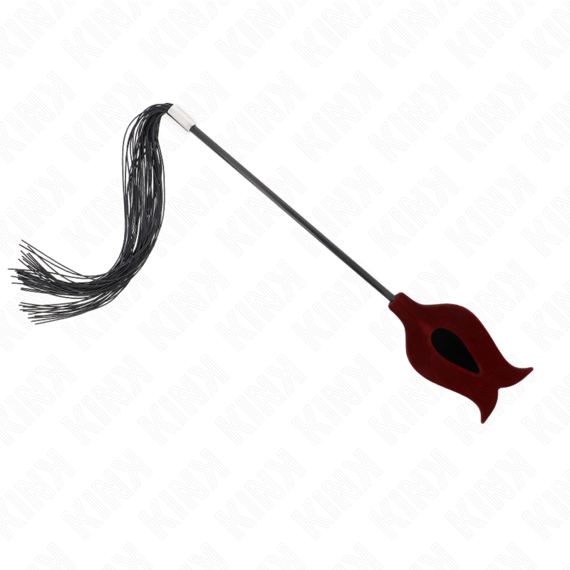 KINK — Látigo de borla de silicona con forma de rosa 45 cm