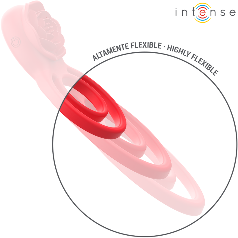INTENSE - Gail rosa estimuladora 10 vibraciones rojo con control remoto