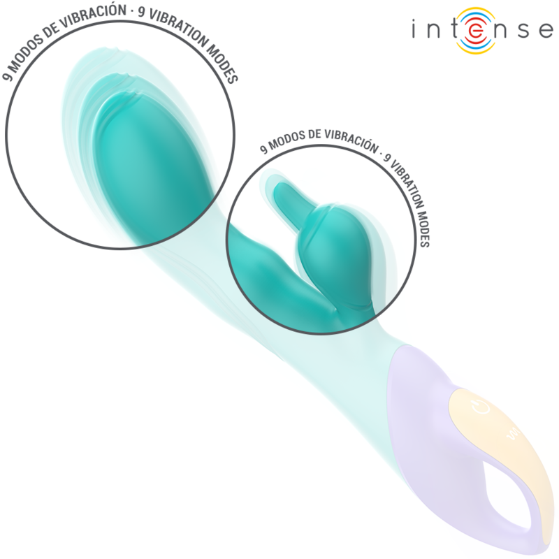 INTENSE - Fred vibrador rabbit recargable azul