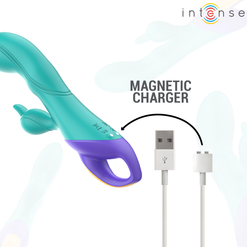 INTENSE - Fred vibrador rabbit recargable azul