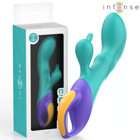 INTENSE - Fred vibrador rabbit recargable azul