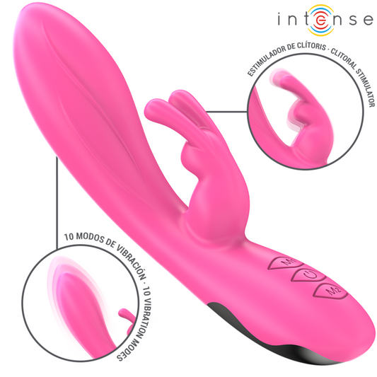 INTENSE Randall — vibrador rabbit 10 vibraciones rosa