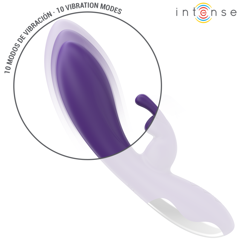 INTENSE Randall — vibrador rabbit 10 vibraciones morado