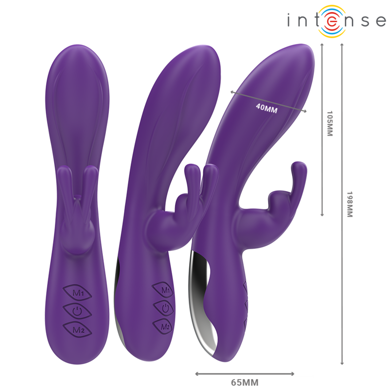 INTENSE Randall — vibrador rabbit 10 vibraciones morado