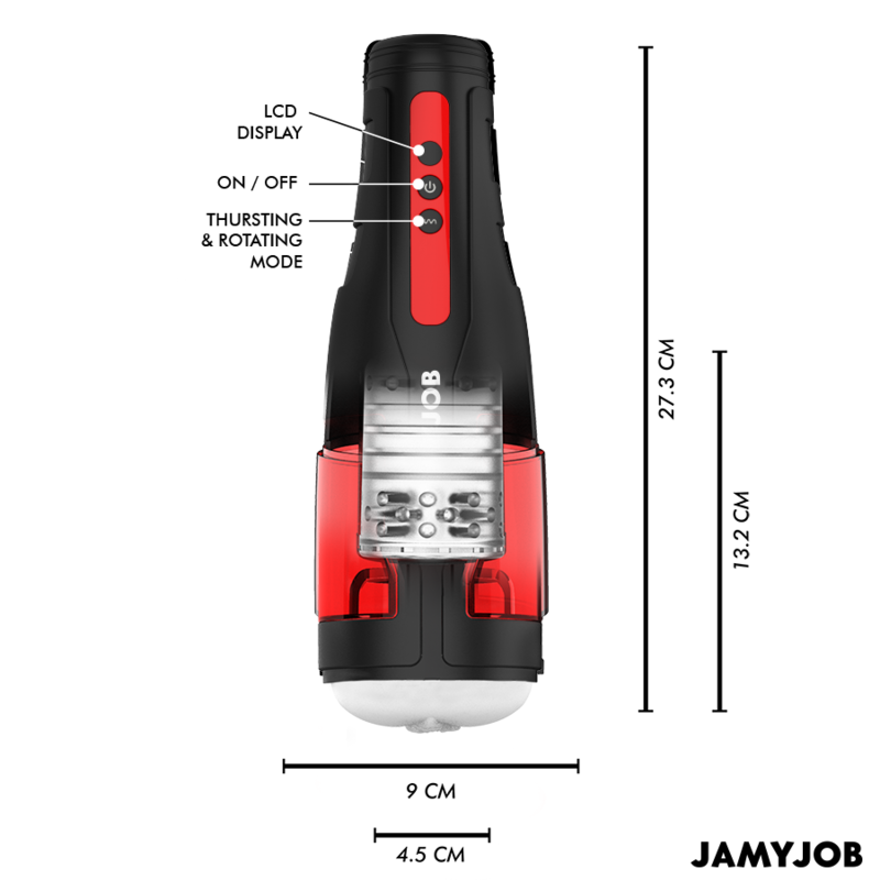 JAMYJOB - Cyclone automático 10 modos rotación y empuje
