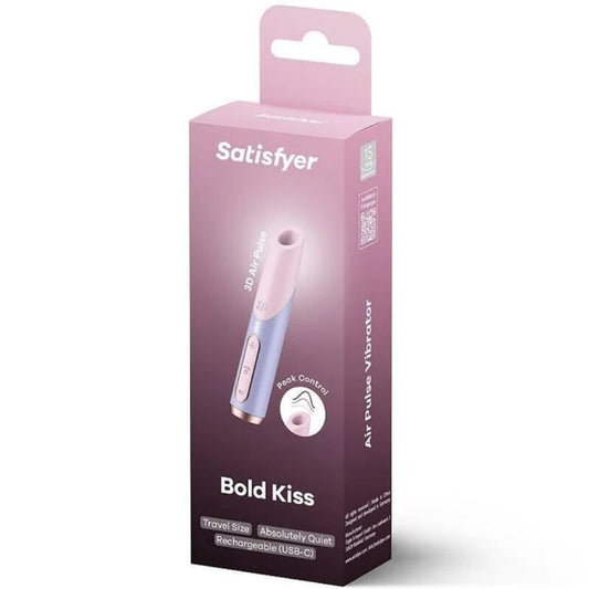 SATISFYER - Bold Kiss estimulador clitorial por ondas rosa / violeta