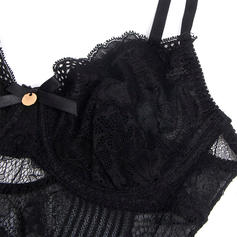Subblime — body de encaje con cierre inferior negro S/M