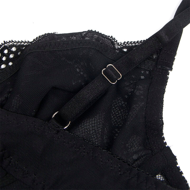 Subblime — body de encaje con cierre inferior negro S/M
