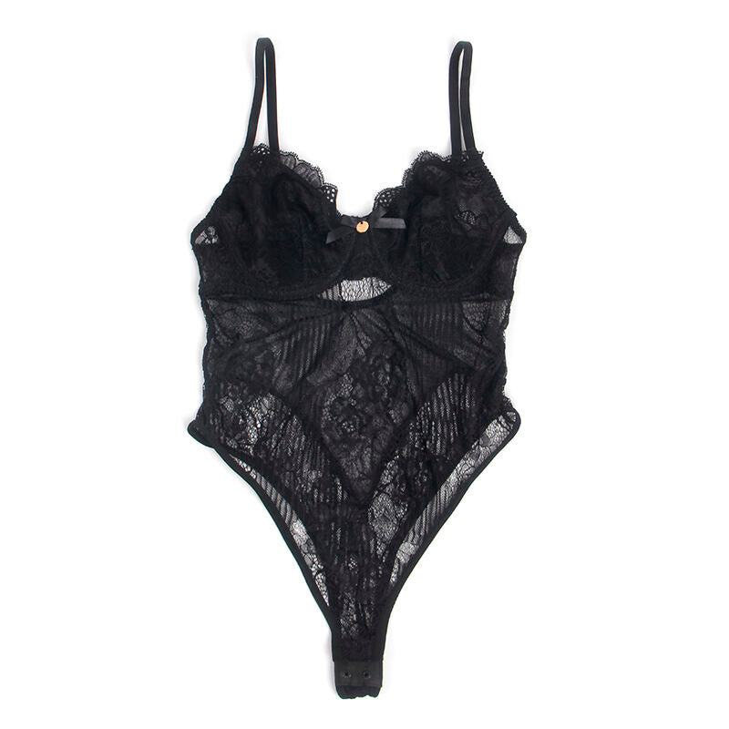Subblime — body de encaje con cierre inferior negro S/M
