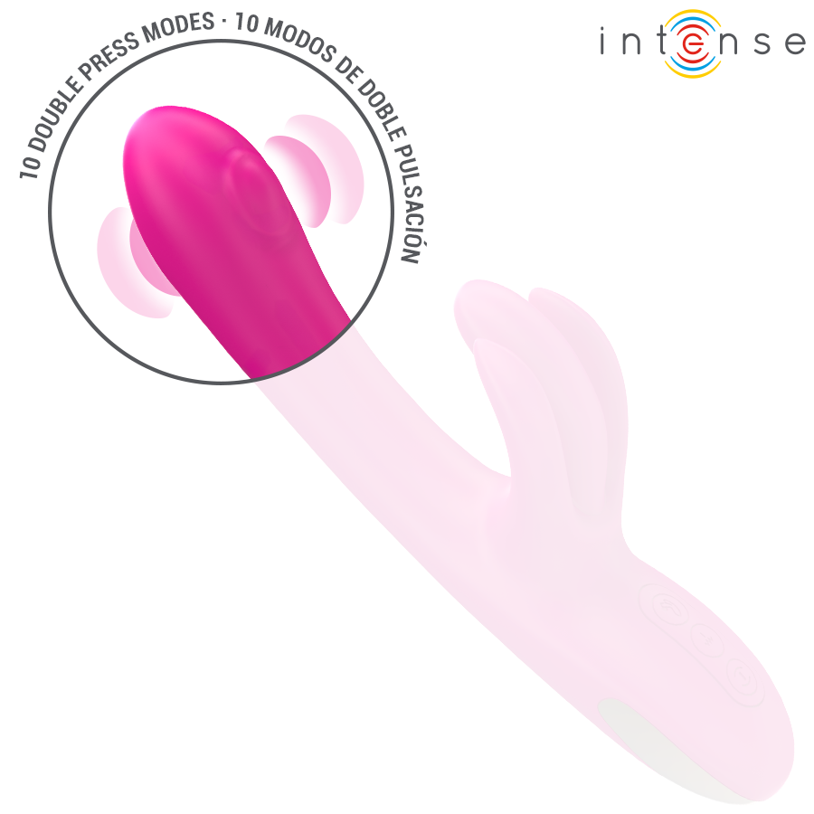 INTENSE Britney — vibrador multifunción rabbit rosa (23 cm)