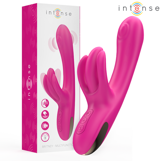 INTENSE Britney — vibrador multifunción rabbit rosa (23 cm)