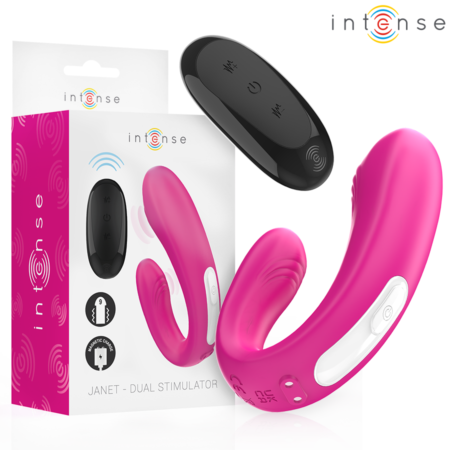 INTENSE Janet — estimulador y vibrador dual en forma de U con control remoto