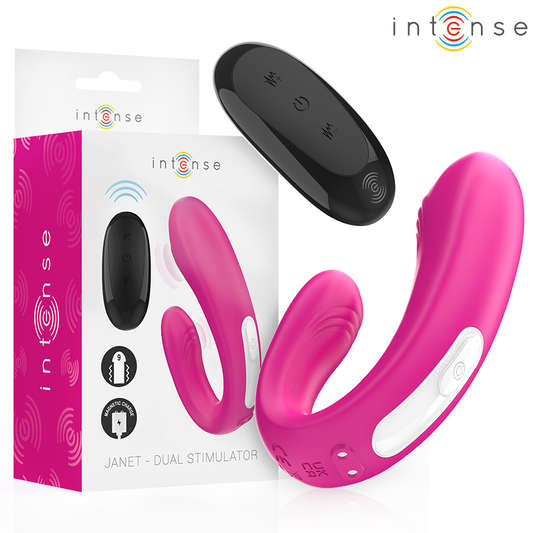 INTENSE Janet — estimulador y vibrador dual en forma de U con control remoto