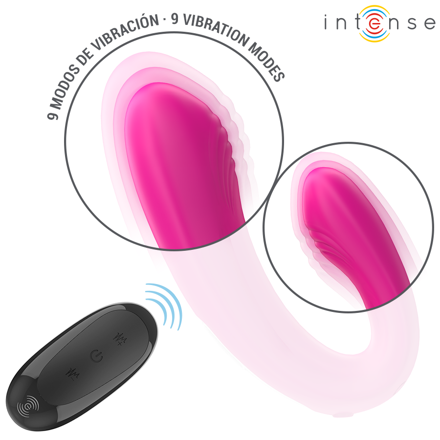 INTENSE Janet — estimulador y vibrador dual en forma de U con control remoto