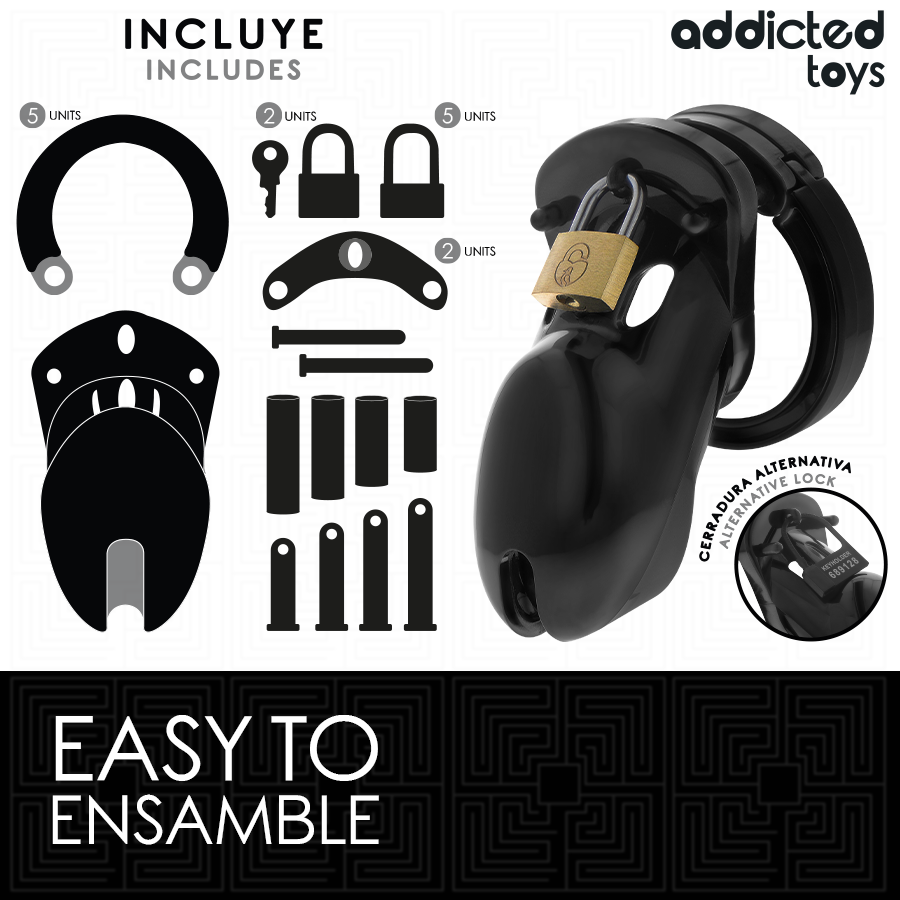 ADDICTED TOYS LOCKED — Forbidden Vault jaula de castidad 10 cm