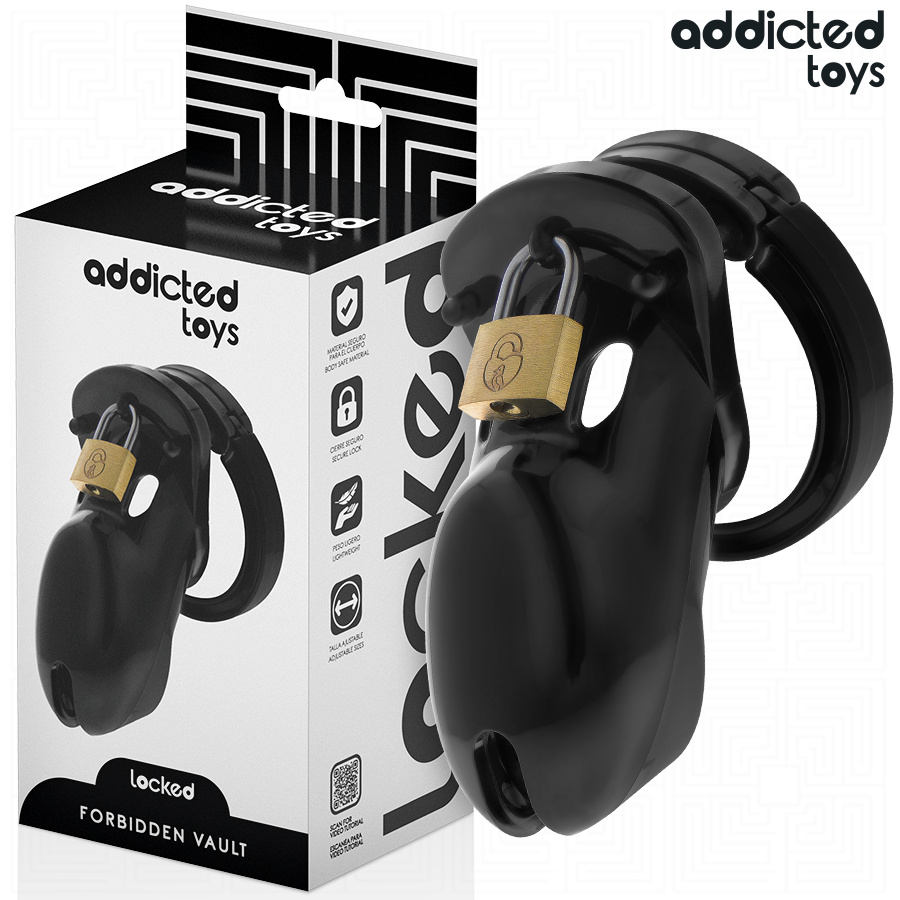ADDICTED TOYS LOCKED — Forbidden Vault jaula de castidad 10 cm