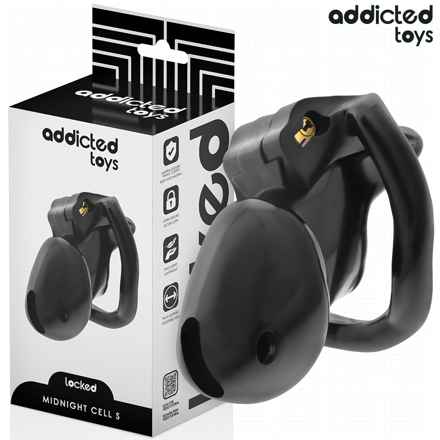 ADDICTED TOYS LOCKED — Mindnight Cell jaula de castidad talla S