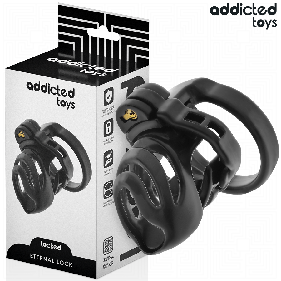 ADDICTED TOYS LOCKED — Eternal Lock jaula de castidad 9 cm