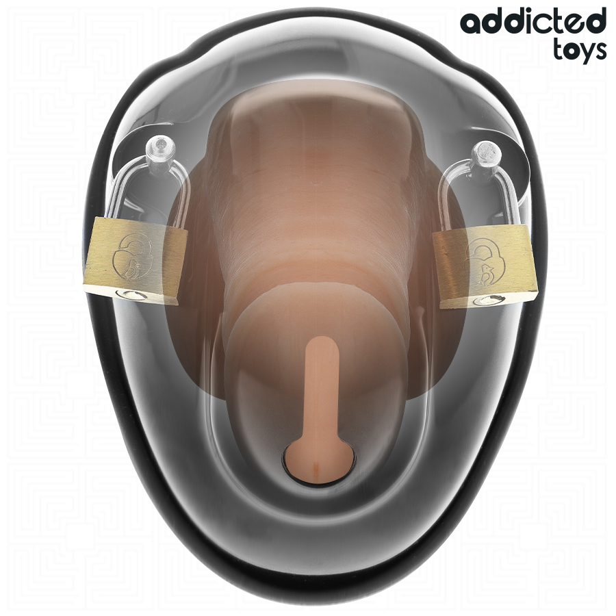 ADDICTED TOYS LOCKED — Keyless Restraint jaula de castidad 11,5 cm