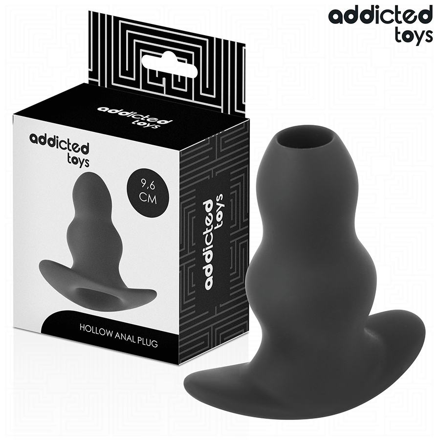 ADDICTED Toys M — plug anal hueco de silicona 9,6 cm