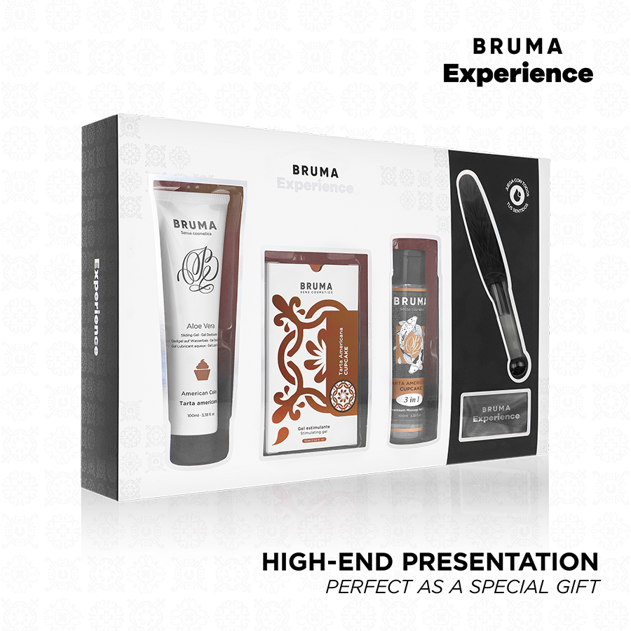 BRUMA Xperience — kit tentación dulce tarta americana con potenciador de orgasmos