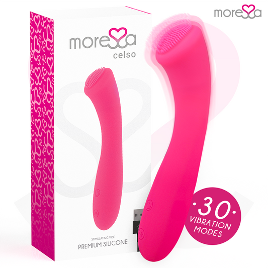 MORESSA - Celso masajeador duo punto G y suelo pélvico premium silicone recargable
