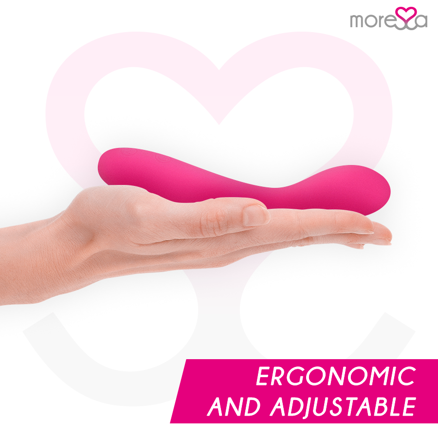 MORESSA - Druso masajeador duo punto G y suelo pélvico premium silicone recargable