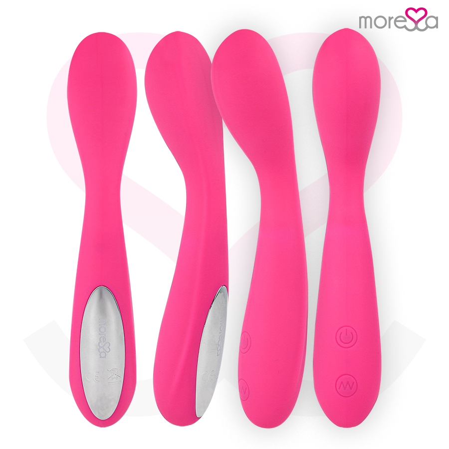 MORESSA - Druso masajeador duo punto G y suelo pélvico premium silicone recargable