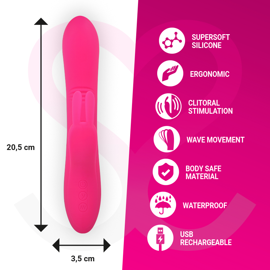 MORESSA - Ethan efecto wave más potente vibración premium silicone recargable