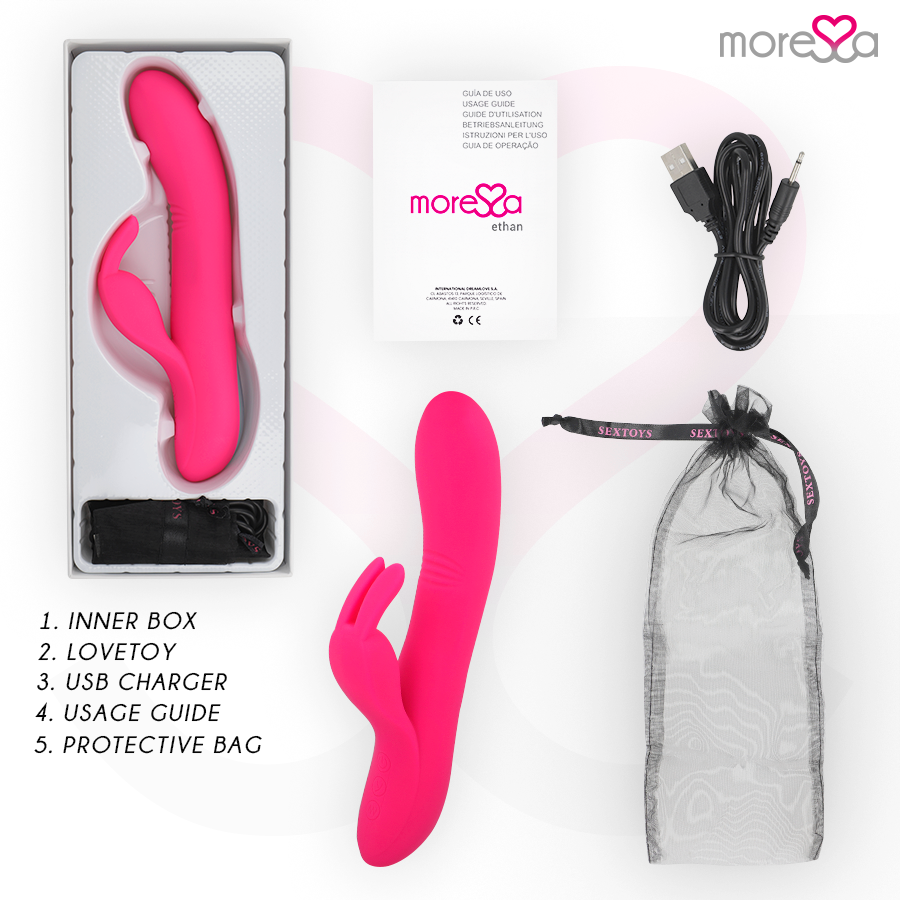 MORESSA - Ethan efecto wave más potente vibración premium silicone recargable