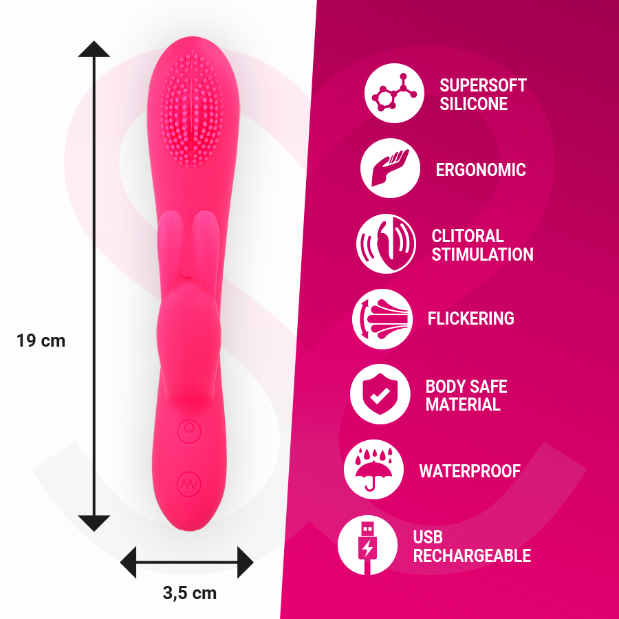 MORESSA - Gino tickling vaginal premium silicone recargable
