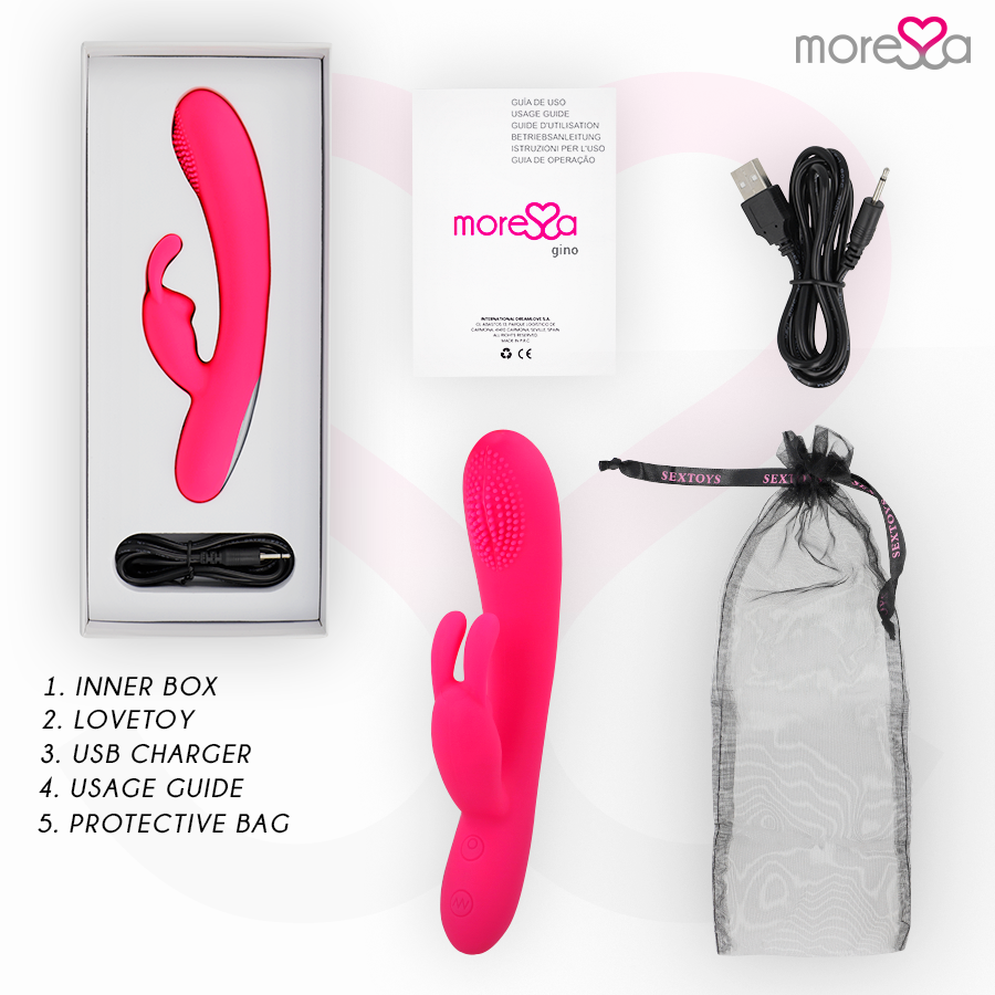 MORESSA - Gino tickling vaginal premium silicone recargable
