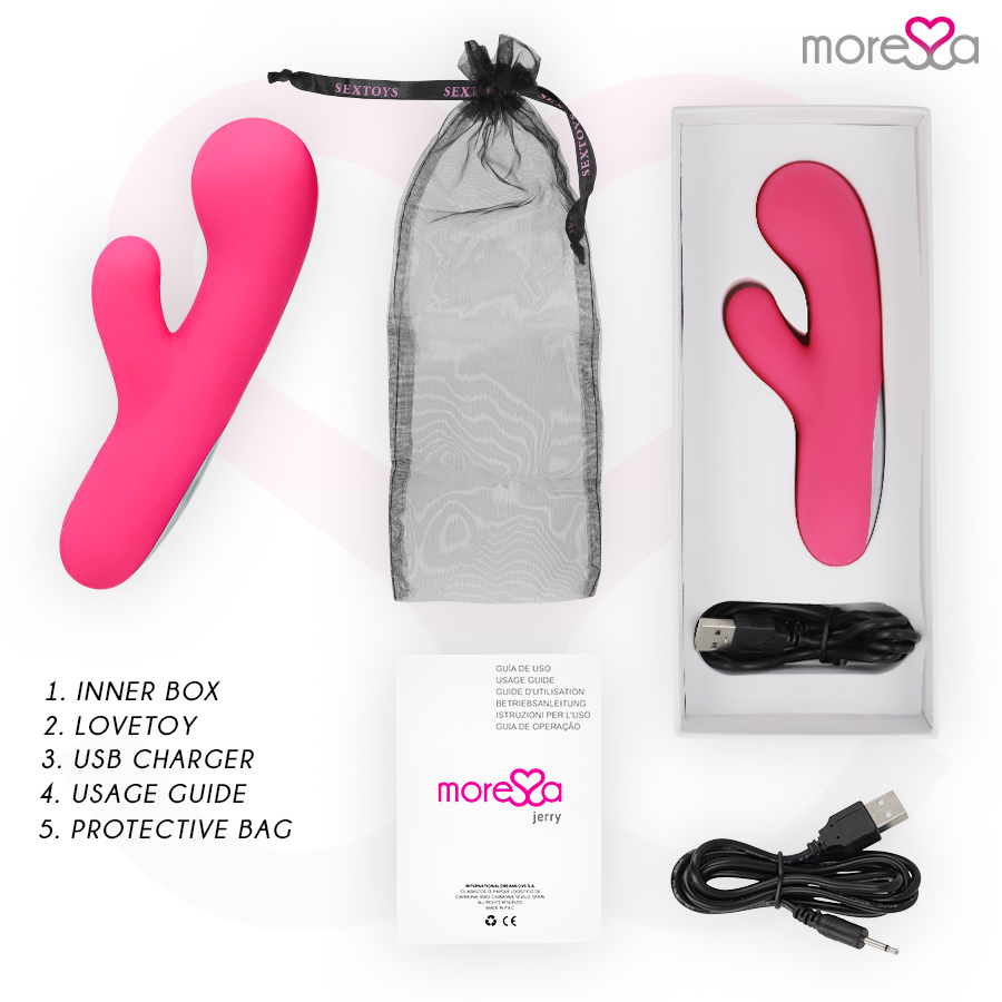 MORESSA - Jerry Clip vibrador punto G y clítoris premium silicone recargable