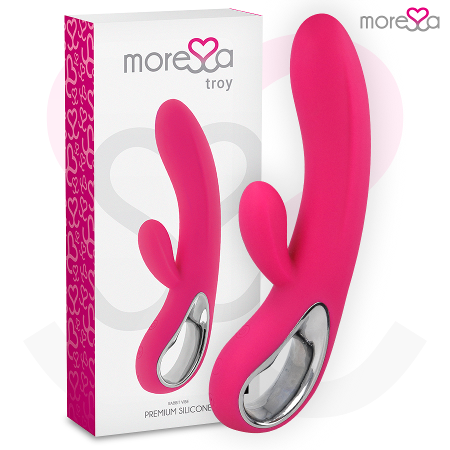 MORESSA - Troy masajeador punto G y clítoris premium silicone recargable