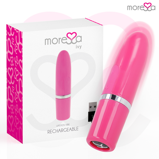 MORESSA - Ivy masajeador simulador labial de viaje rosa