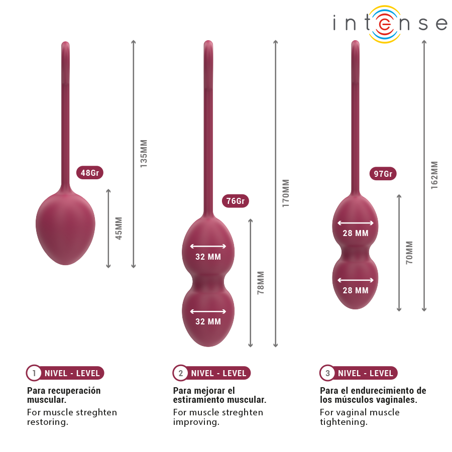 INTENSE — Charli kit bolas Kegel Violet