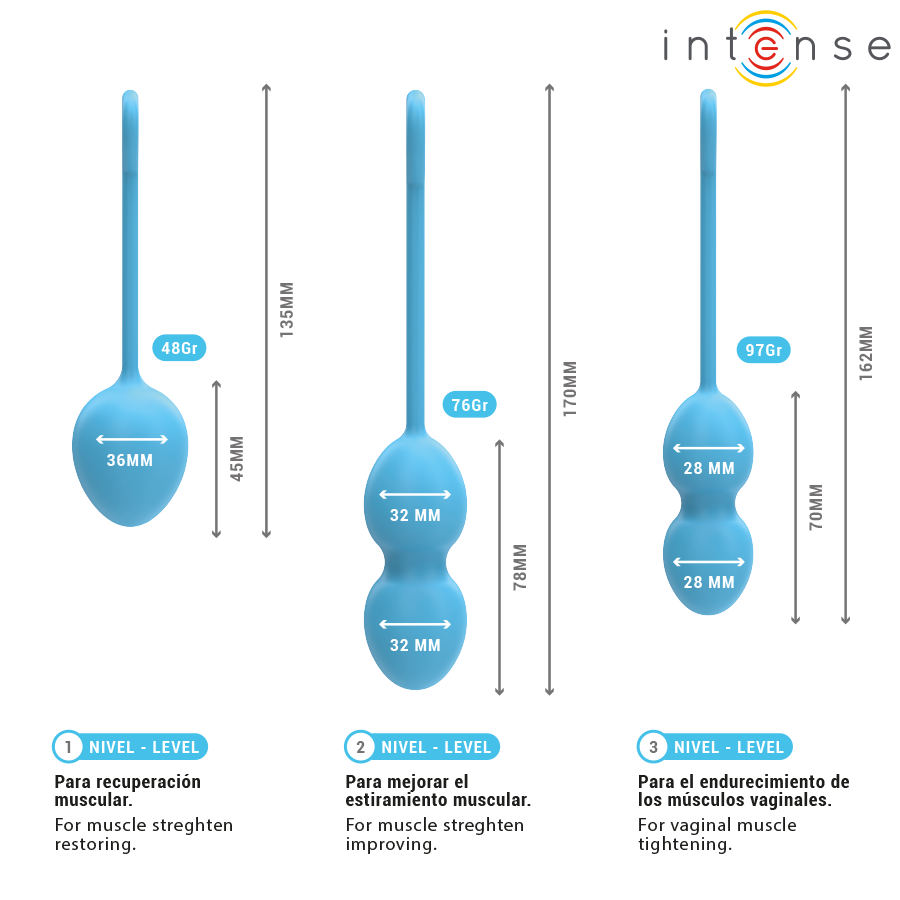 INTENSE — Charli kit bolas Kegel Ocean