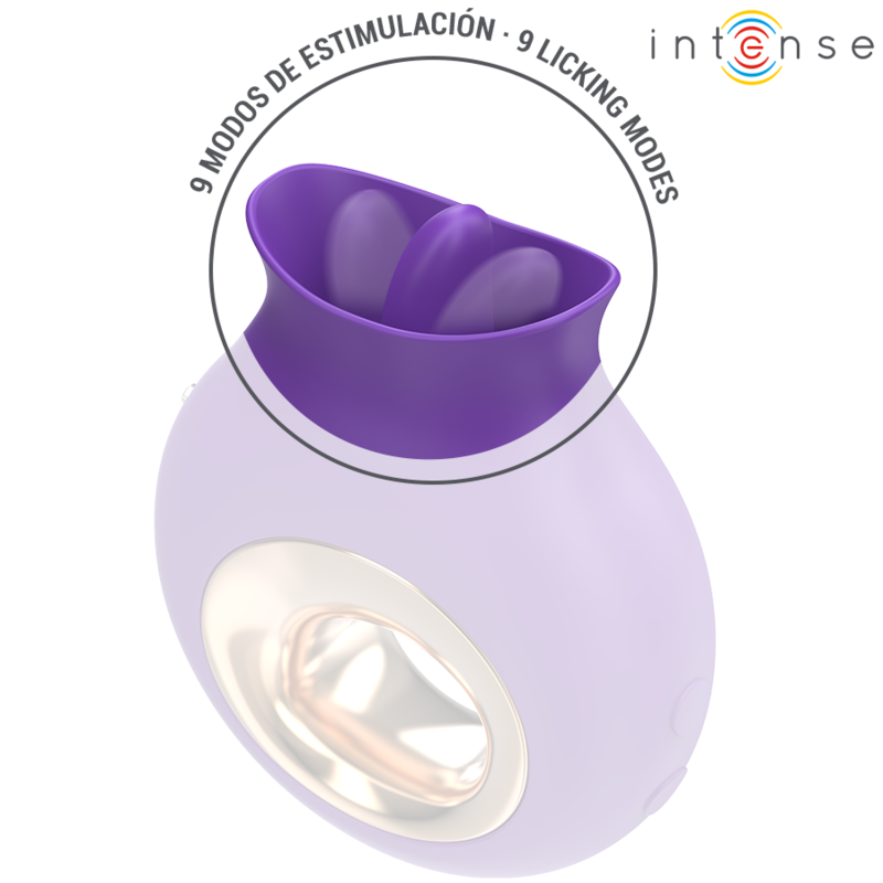 INTENSE - Tuli estimulador 9 vibraciones & 9 oscilaciones morado