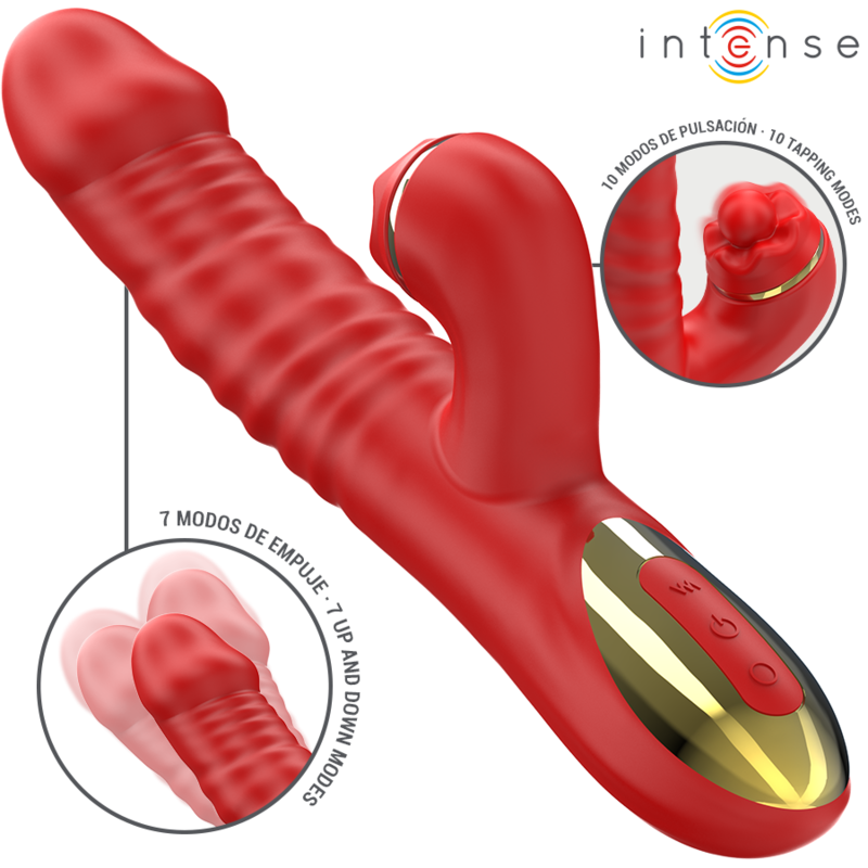 INTENSE - Thalia vibración, empuje & estimulación rojo