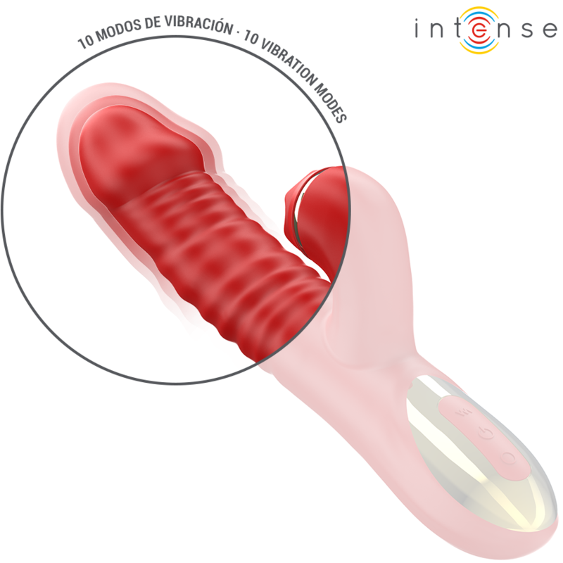 INTENSE - Thalia vibración, empuje & estimulación rojo