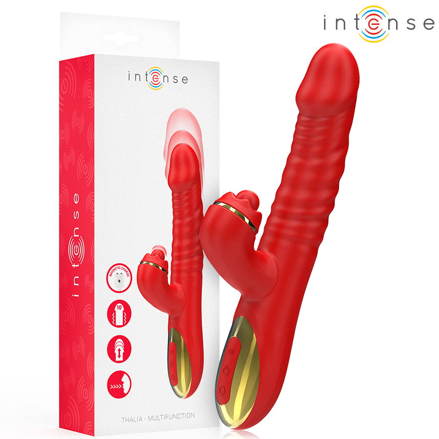 INTENSE - Thalia vibración, empuje & estimulación rojo