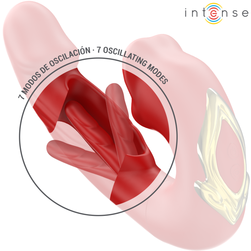 INTENSE - Nathy vibrador doble multifunción rojo