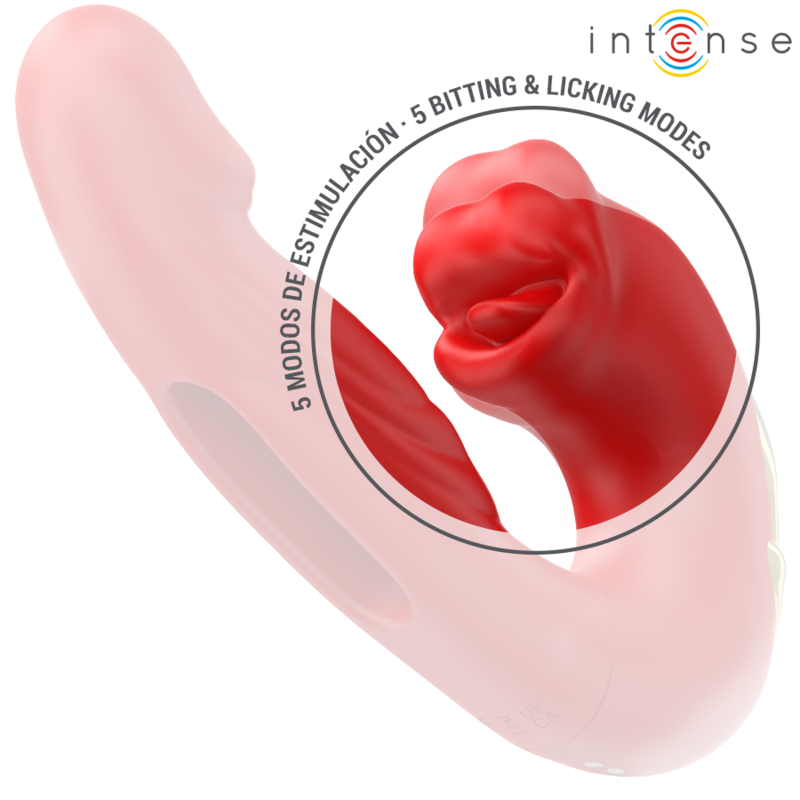 INTENSE - Nathy vibrador doble multifunción rojo