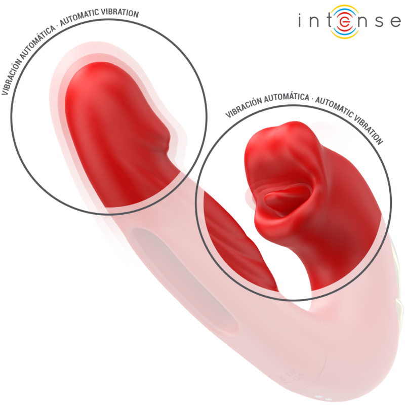 INTENSE - Nathy vibrador doble multifunción rojo