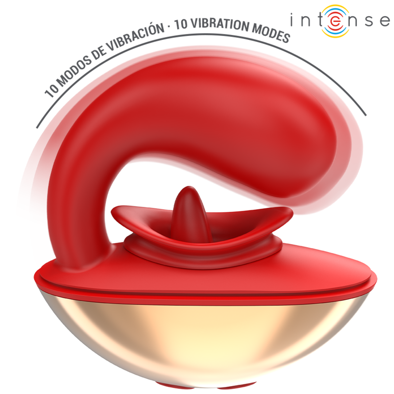 INTENSE - Mariah vibrador & estimulador en forma de U rojo