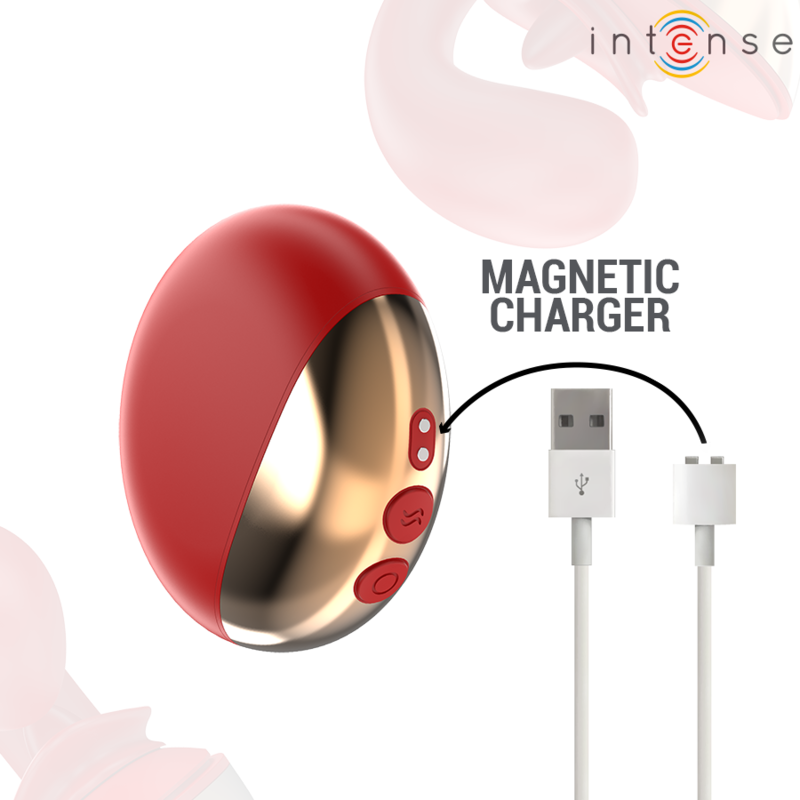 INTENSE - Mariah vibrador & estimulador en forma de U rojo
