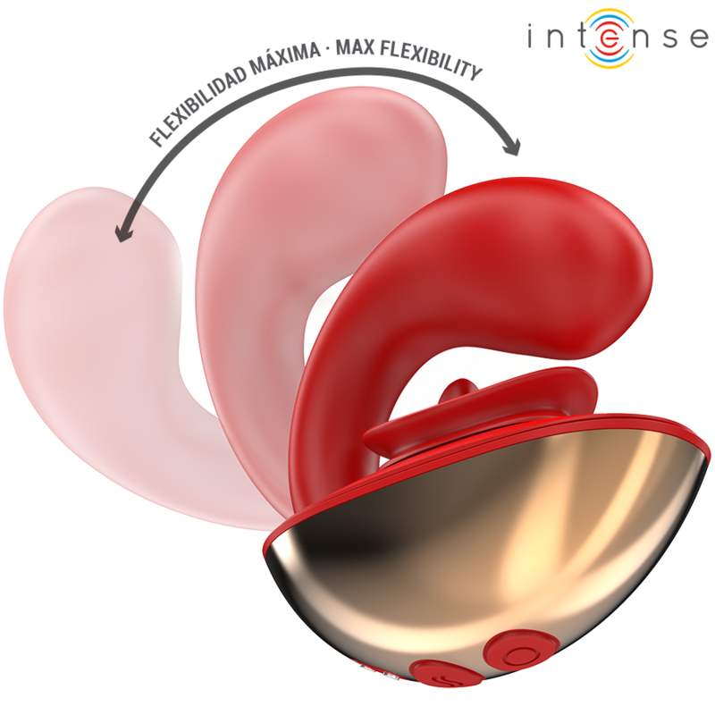 INTENSE - Mariah vibrador & estimulador en forma de U rojo